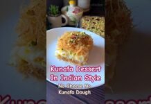 🌙 Arabian sweet ka Indian avatar – Kunafa dessert with a twist #dessert #shorts #kunafa #sweets