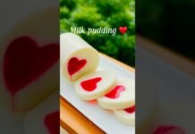 Easy Milk Pudding Recipe ♥️ | 15 Minutes Dessert #shorts #food #recipe #dessertrecipe #cooking