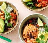 Chicken Taco Bowls (High-Protein, High-Fiber)