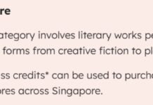 $100 SG Culture Pass credits for books only