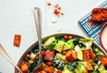 Vegan Sweet Potato Chickpea Taco Salad