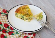 Broccoli Cheese Quiche With Smoked Pancetta