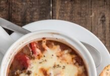 Cheesy Pizza Soup Recipe – An Italian in my Kitchen