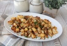 Garlic Parm Roasted Cauliflower | Italian Food Forever