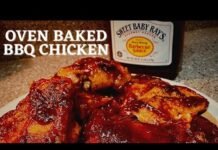 Easy Oven Baked BBQ Chicken//crispy oven baked BBQ chicken