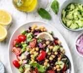 Mediterranean Bean Salad (High-Fiber) | Skinnytaste