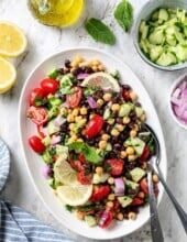 Mediterranean Bean Salad (High-Fiber) | Skinnytaste