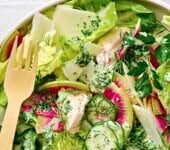 Green Goddess Caesar Salad with Chicken