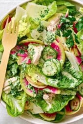 Green Goddess Caesar Salad with Chicken
