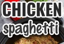 Crockpot Chicken Spaghetti