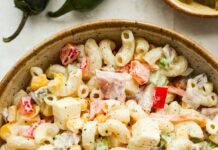 Mexican Macaroni Salad Elote Style Creamy Corn Pasta Salad