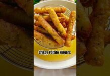 Crispy Potato Fingers | Easy Tea-Time Snack Recipe 🥔✨ Perfect Party Starter! #recipe