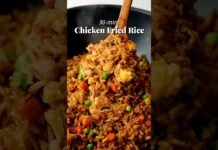 This 30-min. Chicken Fried Rice is my kind of comfort food 🥰 #chinesefood