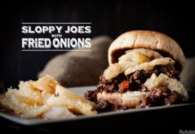Sloppy Joes with Fried Onions