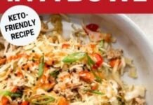Ground Chicken Egg Roll in a Bowl Recipe