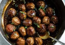 Sticky Korean Meatballs (Easy One Pot Dinner)