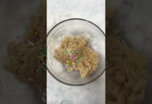 No Bake Sugar Cookie Dough Bar #food #recipe #foodie #dessert #cookiedough