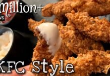 KFC style Fried Chicken Recipe | Chicken Strips | Chicken Fingers | Spicy Crispy Chicken Strips