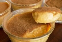 Homemade dessert that I never get tired of eating! Creamy smooth it melts in mouth!