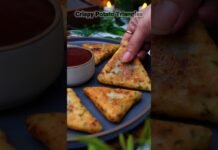 Instant Crispy Potato Triangles Recipe | Party Snack in 10 Mins! 🤤