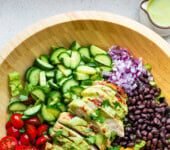Grilled Chicken Salad with Cilantro Lime Dressing