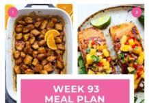 Weekly Meal Plan 93: Easy Dinner Ideas
