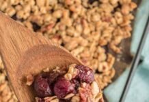 Cherry and Walnut Crumble Recipe