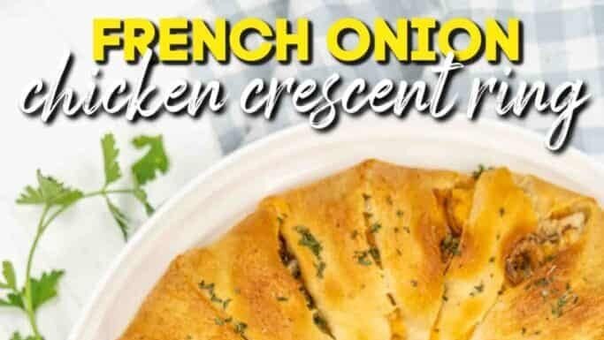 French Onion Chicken Crescent Ring