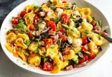 15 Minute Italian Tortellini Pasta Salad