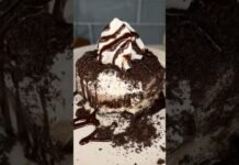 viral oreo ice cream cake recipe 🍦#recipe #shorts #easydessert #dessert #easyrecipe #chocolate