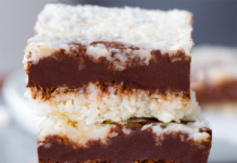 Chocolate Coconut Bars – (Easy & Delicious No Bake Snack!)
