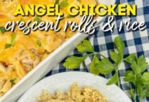 Angel Chicken Crescent Rolls & Rice