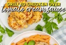 Grilled Chicken with Tomato Cream Sauce