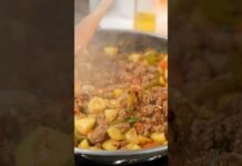 quick and easy PICADILLO RANCHERO #shorts #mexicanrecipe