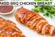 BAKED BARBECUE CHICKEN BREAST | moist, oven-baked recipe