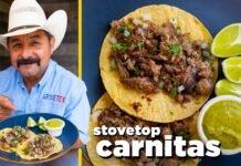 CARNITAS in the KITCHEN: How to Make Traditional Mexican Carnitas for Tacos & 2 Salsa Verde Recipes