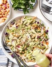 Green Goddess Chicken Chickpea Salad