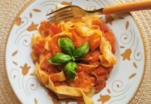 Italian homemade eggless (vegan) tagliatelle recipe. – The Pasta Project