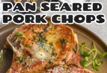 Pan Seared Pork Chops (with Homemade Herb Butter!)