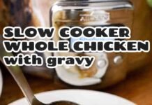 Slow Cooker Whole Chicken & Gravy