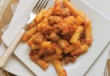 Sausage Rigatoni alla Zozzona recipe from Rome. – The Pasta Project