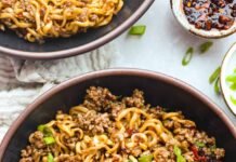 One-Pan Chili Crisp Beef Ramen Noodles