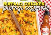 Buffalo Chicken Pierogi Casserole – Plain Chicken