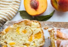 Peach Loaf with Sweet Peach Glaze