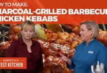 How to Make the Best Charcoal-Grilled Barbecued Chicken Kebabs