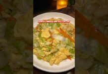Chinese Cabbage and Egg Stir-Fry #easyrecipe #cooking #simplerecipe #cabbage #eggs #chinesefood