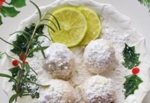 Florida Key Lime Snowball Cookies