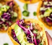 Chicken Smash Tacos with Creamy Jalapeño Sauce