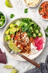 Crockpot Salsa Chicken (Easy 5-Ingredient Recipe)