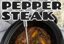 Slow Cooker Pepper Steak (Simple Prep!)